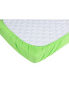 BN-BN77,BabyNeeds - Set 2 cearceafuri cu elastic 120x60 cm, Crem+Verde