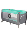 BN-LO-SvenPlus_Tq/Grey,Lionelo - Patut pliant cu doua nivele Sven Plus, 120x60 cm, arcada jucarii, masuta de infasat, vibratii, 