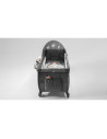 BN-LO-SvenPlus_Tq/Grey,Lionelo - Patut pliant cu doua nivele Sven Plus, 120x60 cm, arcada jucarii, masuta de infasat, vibratii, 