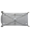 BN-LO-SvenPlus_Tq/Grey,Lionelo - Patut pliant cu doua nivele Sven Plus, 120x60 cm, arcada jucarii, masuta de infasat, vibratii, 