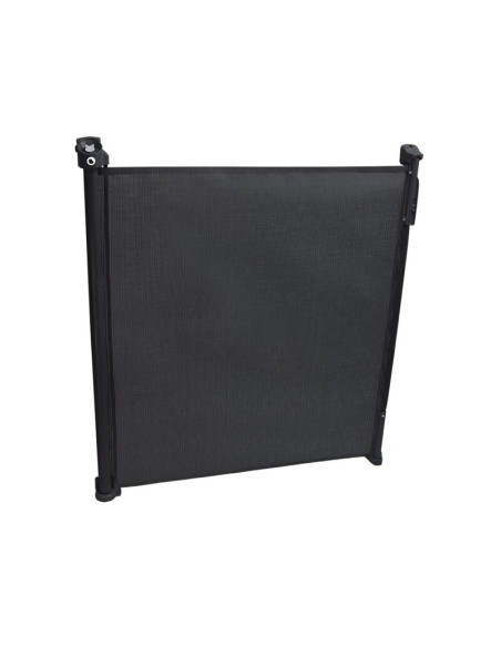 BN-LO-Tulia_Black,Lionelo - Poarta de siguranta cu suruburi Tulia, Textila, Retractabila din Poliester, 140 cm, Conform cu stand