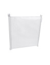 BN-LO-Tulia_White,Lionelo - Poarta de siguranta cu suruburi Tulia, Textila, Retractabila din Poliester, 140 cm, Conform cu stand