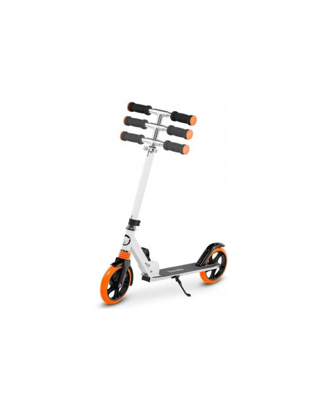 BN-LO-LUCA_White/Orange,Lionelo - Trotineta Luca, Copii/Adulti, Pliabila, Pana la 100 Kg, Conform cu standardul european de secu