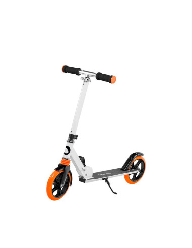 BN-LO-LUCA_White/Orange,Lionelo - Trotineta Luca, Copii/Adulti, Pliabila, Pana la 100 Kg, Conform cu standardul european de secu