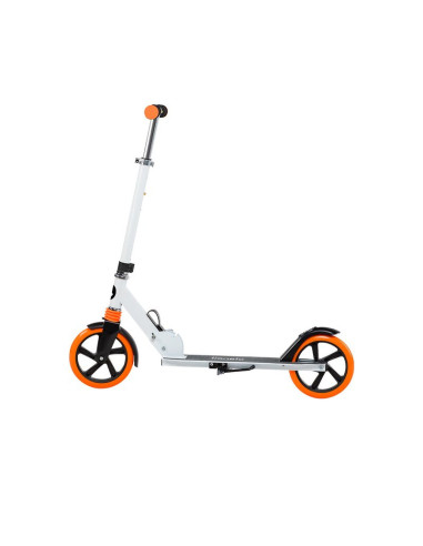 BN-LO-LUCA_White/Orange,Lionelo - Trotineta Luca, Copii/Adulti, Pliabila, Pana la 100 Kg, Conform cu standardul european de secu