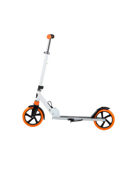 BN-LO-LUCA_White/Orange,Lionelo - Trotineta Luca, Copii/Adulti, Pliabila, Pana la 100 Kg, Conform cu standardul european de secu