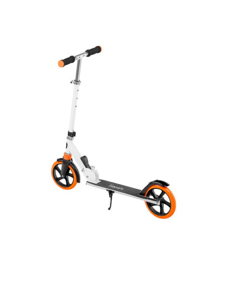 BN-LO-LUCA_White/Orange,Lionelo - Trotineta Luca, Copii/Adulti, Pliabila, Pana la 100 Kg, Conform cu standardul european de secu