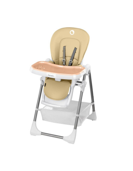 BN-LO-LINNPLUS_Beige,Lionelo - Scaun de masa Reglabil, 6 Pozitii pe inaltime, Spatar reglabil in 3 pozitii, Linn Plus din metal,