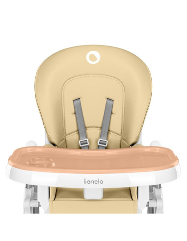 BN-LO-LINNPLUS_Beige,Lionelo - Scaun de masa Reglabil, 6 Pozitii pe inaltime, Spatar reglabil in 3 pozitii, Linn Plus din metal,