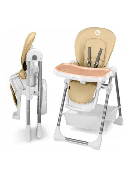 BN-LO-LINNPLUS_Beige,Lionelo - Scaun de masa Reglabil, 6 Pozitii pe inaltime, Spatar reglabil in 3 pozitii, Linn Plus din metal,