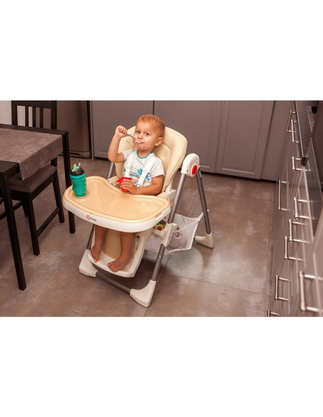 BN-LO-LINNPLUS_Beige,Lionelo - Scaun de masa Reglabil, 6 Pozitii pe inaltime, Spatar reglabil in 3 pozitii, Linn Plus din metal,