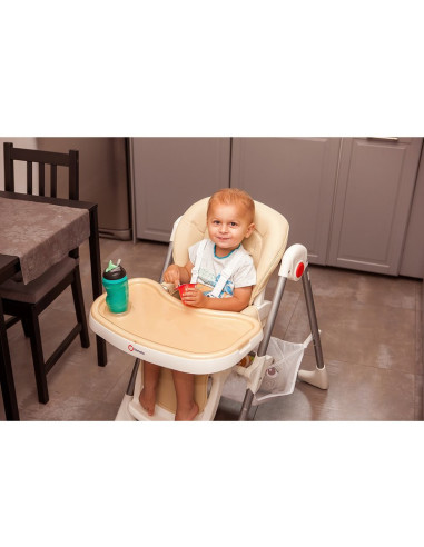 BN-LO-LINNPLUS_Beige,Lionelo - Scaun de masa Reglabil, 6 Pozitii pe inaltime, Spatar reglabil in 3 pozitii, Linn Plus din metal,