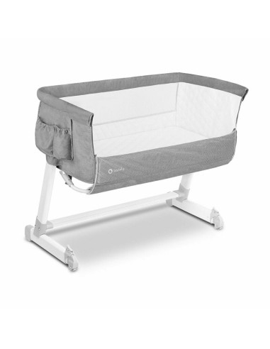 BN-LO-THEO_Grey,Lionelo - Patut co-sleeper Theo 2 in 1, Cu setare unghiulara, Reglabil in 5 pozitii pe inaltime, Conform cu stan