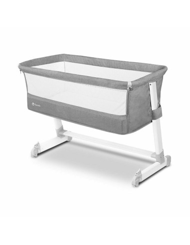 BN-LO-THEO_Grey,Lionelo - Patut co-sleeper Theo 2 in 1, Cu setare unghiulara, Reglabil in 5 pozitii pe inaltime, Conform cu stan
