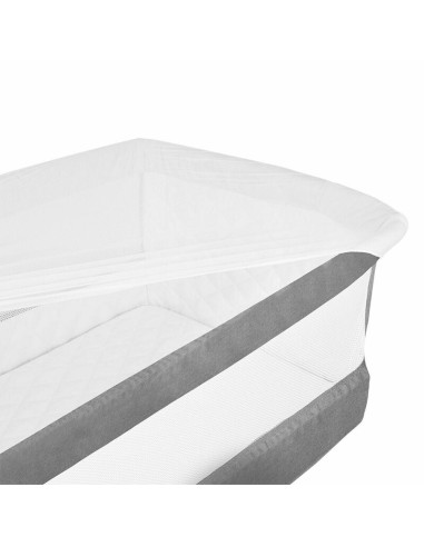 BN-LO-THEO_Grey,Lionelo - Patut co-sleeper Theo 2 in 1, Cu setare unghiulara, Reglabil in 5 pozitii pe inaltime, Conform cu stan