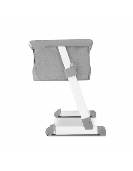 BN-LO-THEO_Grey,Lionelo - Patut co-sleeper Theo 2 in 1, Cu setare unghiulara, Reglabil in 5 pozitii pe inaltime, Conform cu stan