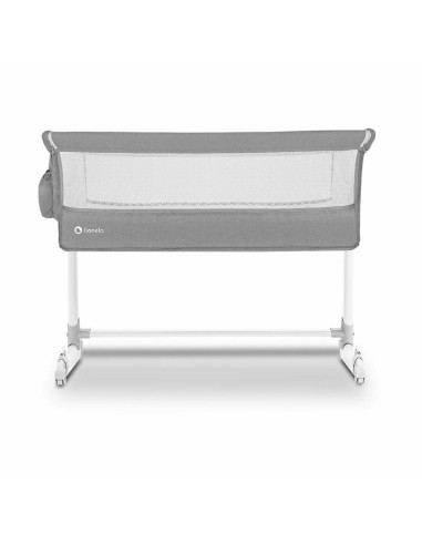 BN-LO-THEO_Grey,Lionelo - Patut co-sleeper Theo 2 in 1, Cu setare unghiulara, Reglabil in 5 pozitii pe inaltime, Conform cu stan
