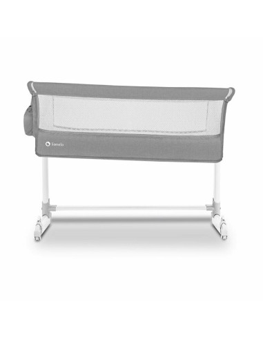 BN-LO-THEO_Grey,Lionelo - Patut co-sleeper Theo 2 in 1, Cu setare unghiulara, Reglabil in 5 pozitii pe inaltime, Conform cu stan