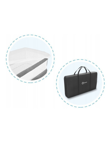 BN-LO-THEO_Grey,Lionelo - Patut co-sleeper Theo 2 in 1, Cu setare unghiulara, Reglabil in 5 pozitii pe inaltime, Conform cu stan