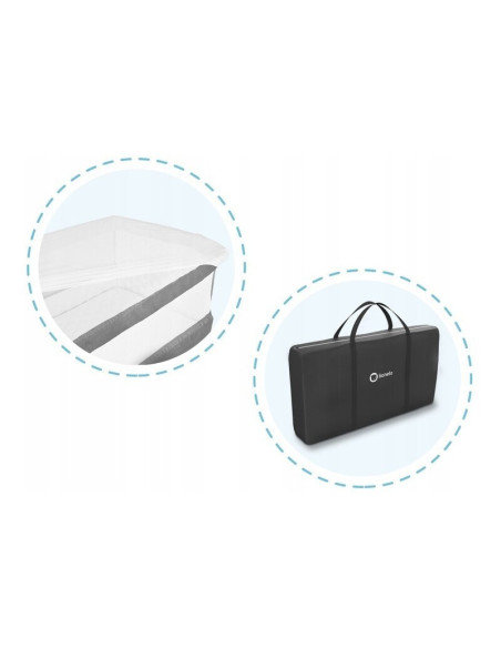 BN-LO-THEO_Grey,Lionelo - Patut co-sleeper Theo 2 in 1, Cu setare unghiulara, Reglabil in 5 pozitii pe inaltime, Conform cu stan
