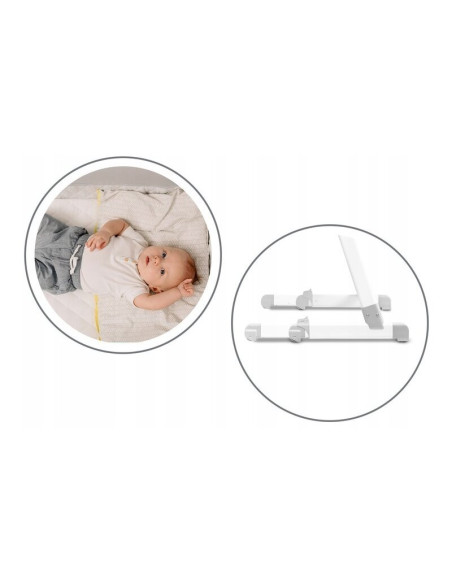 BN-LO-THEO_Grey,Lionelo - Patut co-sleeper Theo 2 in 1, Cu setare unghiulara, Reglabil in 5 pozitii pe inaltime, Conform cu stan