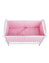 BN-BN108,BabyNeeds - Lenjerie patut 5 piese, Cu doua protectii laterale, Pernuta, Plapumioara, Cearceaf, Din bumbac, Pentru patu