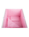 BN-BN108,BabyNeeds - Lenjerie patut 5 piese, Cu doua protectii laterale, Pernuta, Plapumioara, Cearceaf, Din bumbac, Pentru patu