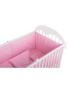 BN-BN108,BabyNeeds - Lenjerie patut 5 piese, Cu doua protectii laterale, Pernuta, Plapumioara, Cearceaf, Din bumbac, Pentru patu
