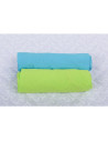 BN-BN122,BabyNeeds - Set 2 cearceafuri cu elastic 120x60 cm, Bleu+Verde
