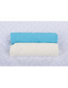 BN-BN126,BabyNeeds - Set 2 cearceafuri cu elastic 120x60 cm, Bleu+Crem