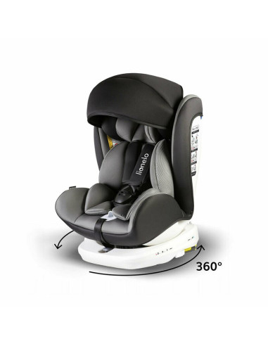 BN-LO-BASTIAAN_GREY,Lionelo - Scaun auto Bastiaan Pozitie de somn, Rotire 360 grade, 0-36 Kg, Cu Isofix si Centura Top Tether, C