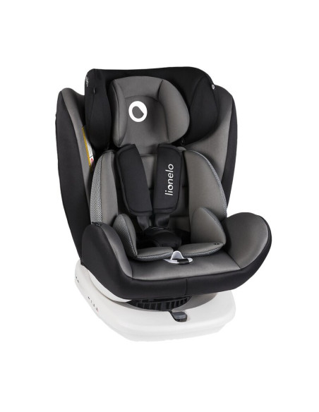 BN-LO-BASTIAAN_GREY,Lionelo - Scaun auto Bastiaan Pozitie de somn, Rotire 360 grade, 0-36 Kg, Cu Isofix si Centura Top Tether, C