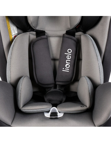 BN-LO-BASTIAAN_GREY,Lionelo - Scaun auto Bastiaan Pozitie de somn, Rotire 360 grade, 0-36 Kg, Cu Isofix si Centura Top Tether, C