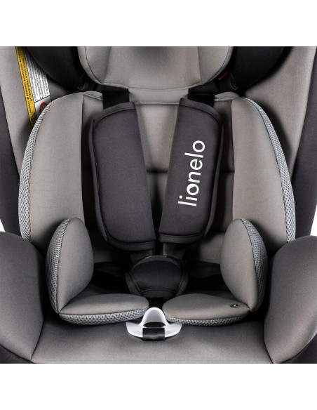 BN-LO-BASTIAAN_GREY,Lionelo - Scaun auto Bastiaan Pozitie de somn, Rotire 360 grade, 0-36 Kg, Cu Isofix si Centura Top Tether, C