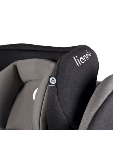 BN-LO-BASTIAAN_GREY,Lionelo - Scaun auto Bastiaan Pozitie de somn, Rotire 360 grade, 0-36 Kg, Cu Isofix si Centura Top Tether, C