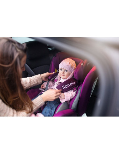 BN-LO-BASTIAAN_GREY,Lionelo - Scaun auto Bastiaan Pozitie de somn, Rotire 360 grade, 0-36 Kg, Cu Isofix si Centura Top Tether, C