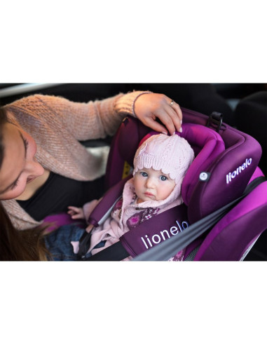 BN-LO-BASTIAAN_GREY,Lionelo - Scaun auto Bastiaan Pozitie de somn, Rotire 360 grade, 0-36 Kg, Cu Isofix si Centura Top Tether, C