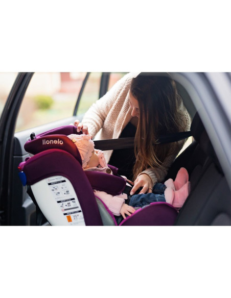 BN-LO-BASTIAAN_GREY,Lionelo - Scaun auto Bastiaan Pozitie de somn, Rotire 360 grade, 0-36 Kg, Cu Isofix si Centura Top Tether, C