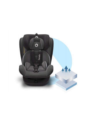 BN-LO-BASTIAAN_GREY,Lionelo - Scaun auto Bastiaan Pozitie de somn, Rotire 360 grade, 0-36 Kg, Cu Isofix si Centura Top Tether, C