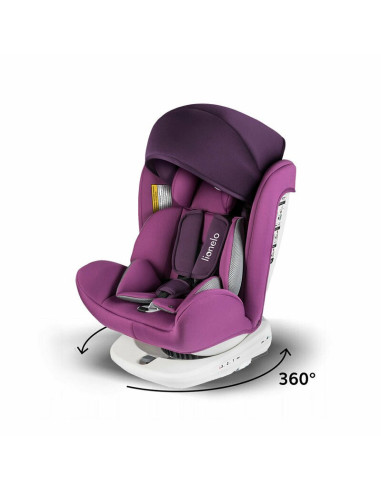 BN-LO-BASTIAAN_VIOLET,Lionelo - Scaun auto Bastiaan Pozitie de somn, Rotire 360 grade, 0-36 Kg, Cu Isofix si Centura Top Tether,