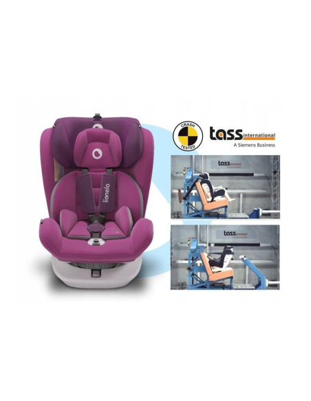 BN-LO-BASTIAAN_VIOLET,Lionelo - Scaun auto Bastiaan Pozitie de somn, Rotire 360 grade, 0-36 Kg, Cu Isofix si Centura Top Tether,