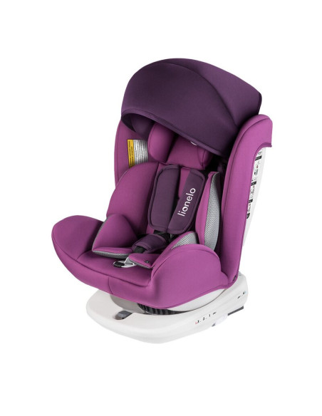 BN-LO-BASTIAAN_VIOLET,Lionelo - Scaun auto Bastiaan Pozitie de somn, Rotire 360 grade, 0-36 Kg, Cu Isofix si Centura Top Tether,