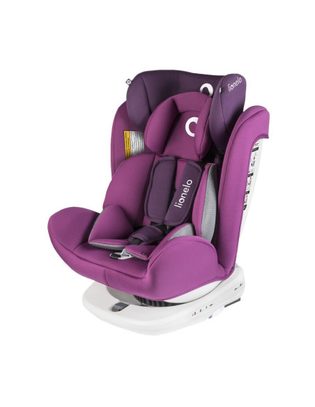 BN-LO-BASTIAAN_VIOLET,Lionelo - Scaun auto Bastiaan Pozitie de somn, Rotire 360 grade, 0-36 Kg, Cu Isofix si Centura Top Tether,