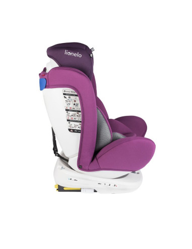 BN-LO-BASTIAAN_VIOLET,Lionelo - Scaun auto Bastiaan Pozitie de somn, Rotire 360 grade, 0-36 Kg, Cu Isofix si Centura Top Tether,