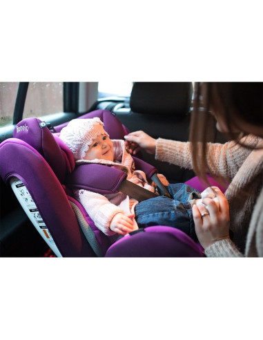 BN-LO-BASTIAAN_VIOLET,Lionelo - Scaun auto Bastiaan Pozitie de somn, Rotire 360 grade, 0-36 Kg, Cu Isofix si Centura Top Tether,
