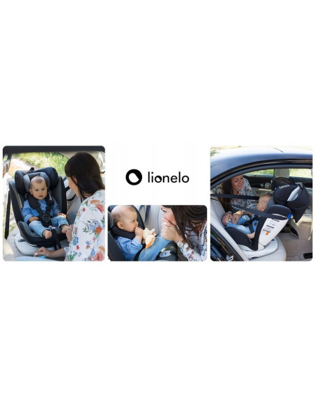 BN-LO-BASTIAAN_VIOLET,Lionelo - Scaun auto Bastiaan Pozitie de somn, Rotire 360 grade, 0-36 Kg, Cu Isofix si Centura Top Tether,