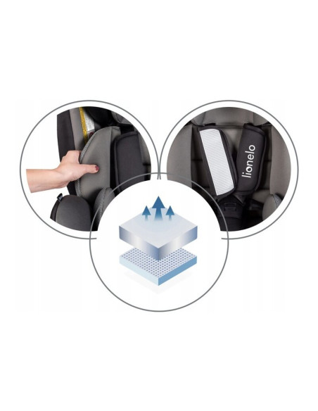 BN-LO-BASTIAAN_VIOLET,Lionelo - Scaun auto Bastiaan Pozitie de somn, Rotire 360 grade, 0-36 Kg, Cu Isofix si Centura Top Tether,