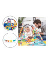 BN-LOE-ANIKA_BLUE/YELLOW,Lionelo - Salteluta interactiva Anika, Cu jucarii, Conform cu standardul european de securitate EN71, M
