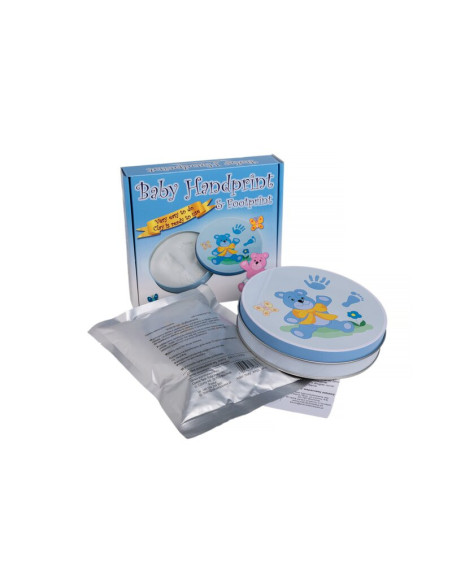 BN-BH_DB_Blue,Baby HandPrint - Mulaj amprente in cutie cadou Dream Box, Non-toxic, Conform cu standardul european de siguranta E