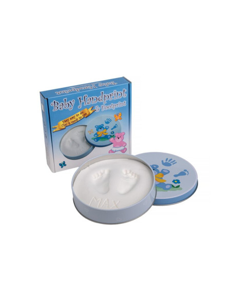 BN-BH_DB_Blue,Baby HandPrint - Mulaj amprente in cutie cadou Dream Box, Non-toxic, Conform cu standardul european de siguranta E